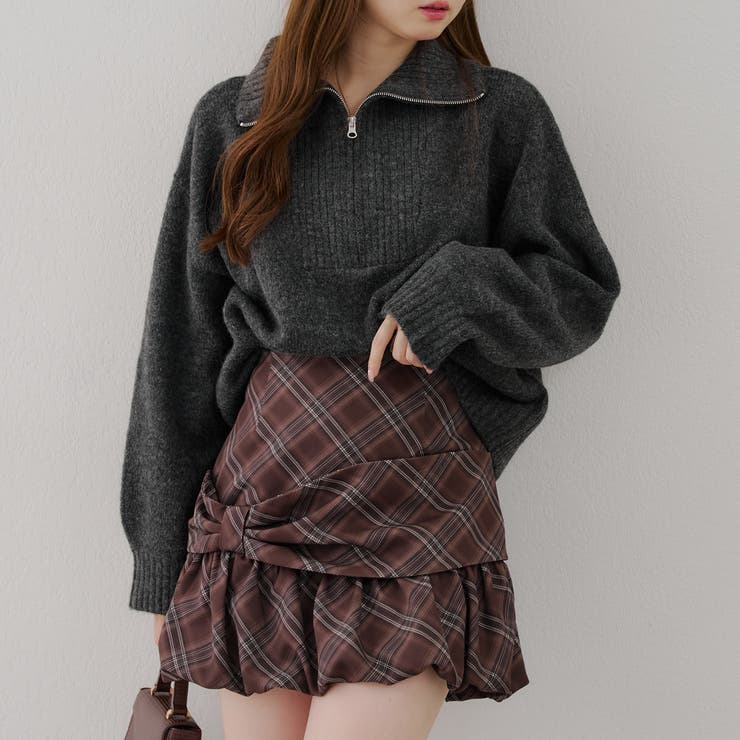 unknown \"40s.vintage\" ハーフジップ.ニット vintage ハーフジップ ニット の通販 by m1.3's shop｜ラクマ