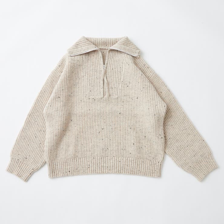 ネップ入りハーフジップニット | RMAF　NICE CLAUP / OLIVE des OLIVE | 詳細画像35 