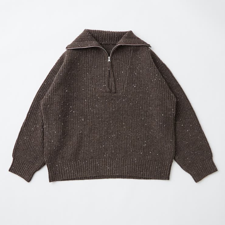 ネップ入りハーフジップニット | RMAF　NICE CLAUP / OLIVE des OLIVE | 詳細画像36 