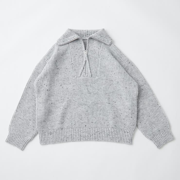 ネップ入りハーフジップニット | RMAF　NICE CLAUP / OLIVE des OLIVE | 詳細画像37 