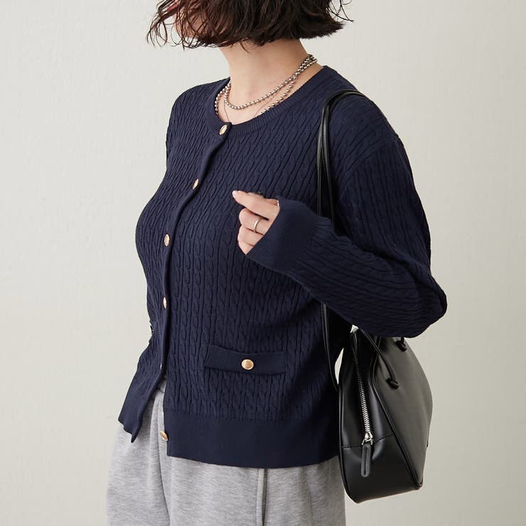 極美品✨ルルウィルビー ラクーン ローブ ロングカーディガン ネイビー M 極美品✨ルルウィルビー ラクーン ローブ ロングカーディガン