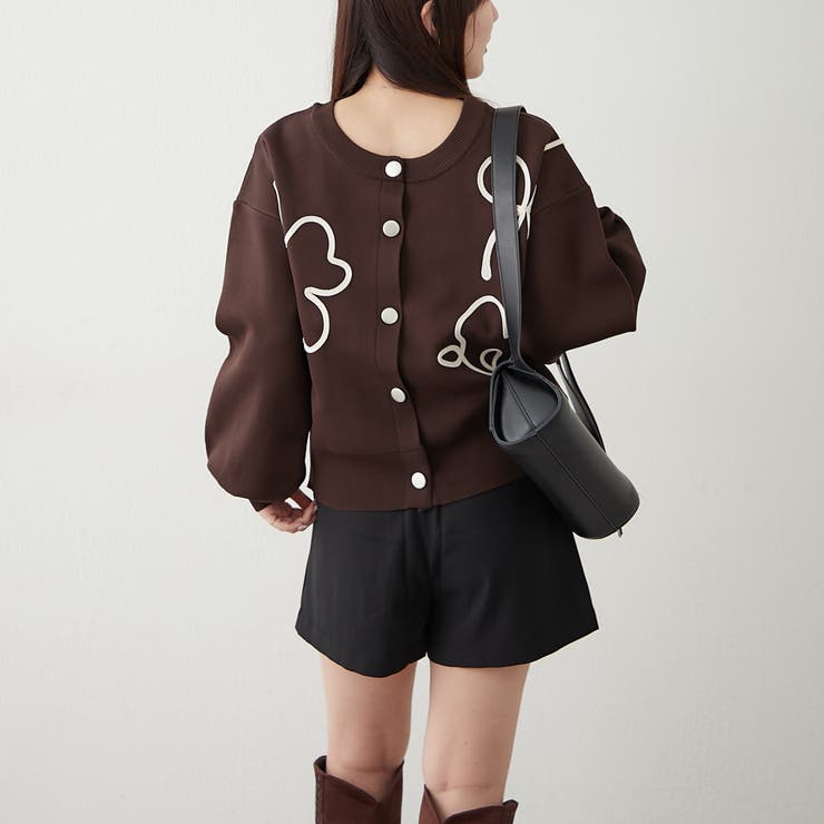 カネコイサオ♥チューリップ柄ワンピース＆カーディガン＆バッグ 3点セット GOLDJAPAN 大きいサイズ レディース カーディガン ワンピース