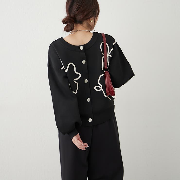 前後2way】コード刺繍カーディガン[品番：OLOW0016582]｜RMAF