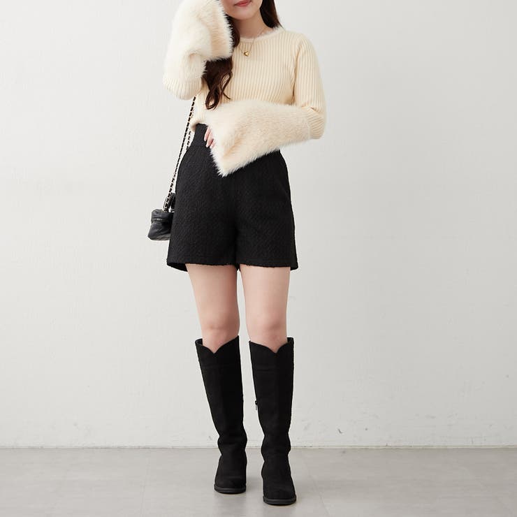 【Web限定】フェザー切替ニット | RMAF　NICE CLAUP / OLIVE des OLIVE | 詳細画像8 