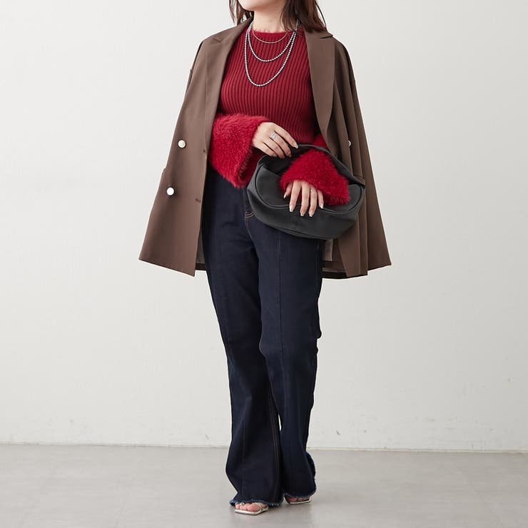 【Web限定】フェザー切替ニット | RMAF　NICE CLAUP / OLIVE des OLIVE | 詳細画像23 