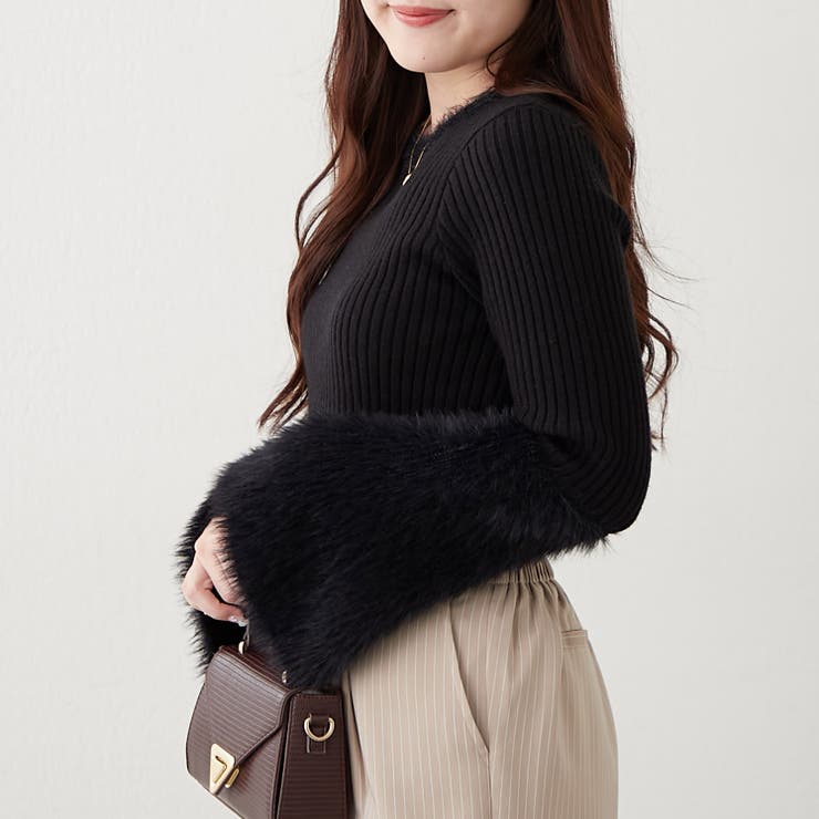 【Web限定】フェザー切替ニット | RMAF　NICE CLAUP / OLIVE des OLIVE | 詳細画像30 