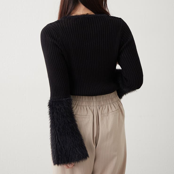 【Web限定】フェザー切替ニット | RMAF　NICE CLAUP / OLIVE des OLIVE | 詳細画像31 