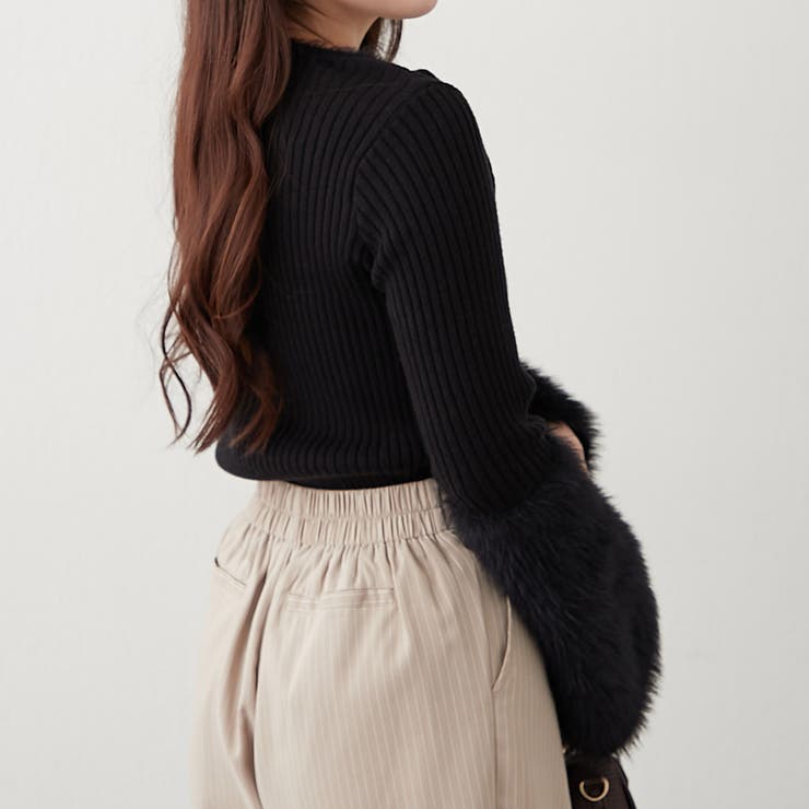 【Web限定】フェザー切替ニット | RMAF　NICE CLAUP / OLIVE des OLIVE | 詳細画像32 