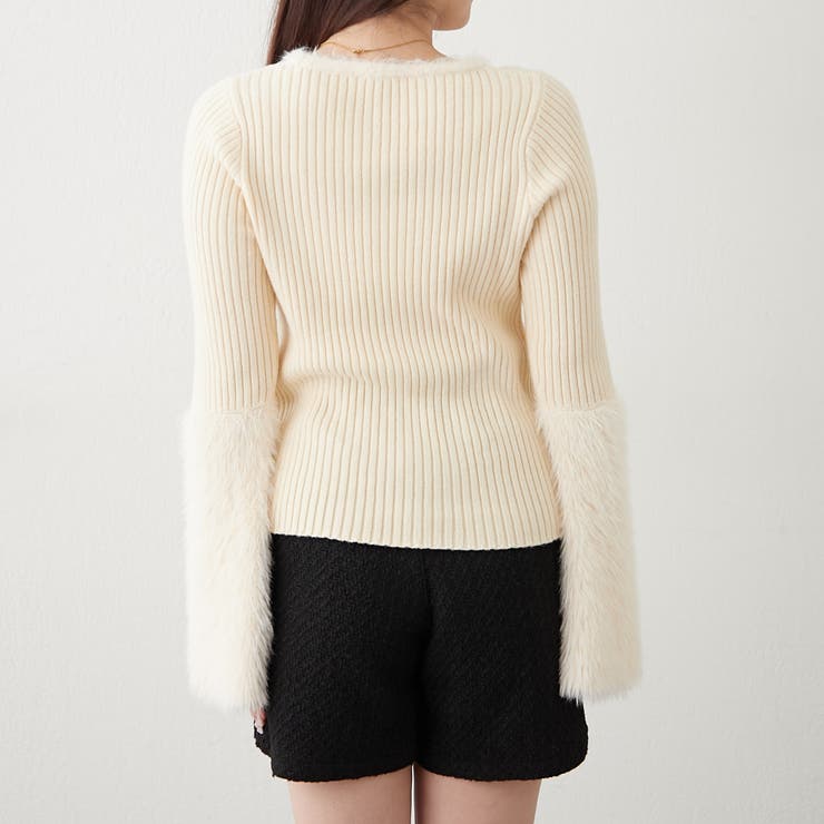 【Web限定】フェザー切替ニット | RMAF　NICE CLAUP / OLIVE des OLIVE | 詳細画像35 