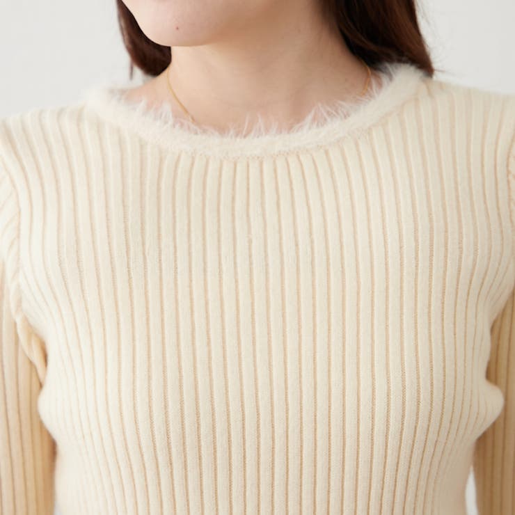 【Web限定】フェザー切替ニット | RMAF　NICE CLAUP / OLIVE des OLIVE | 詳細画像36 