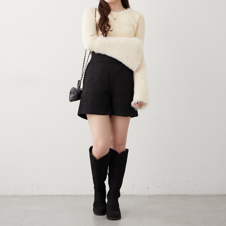 【Web限定】フェザー切替ニット | RMAF　NICE CLAUP / OLIVE des OLIVE | 詳細画像7 