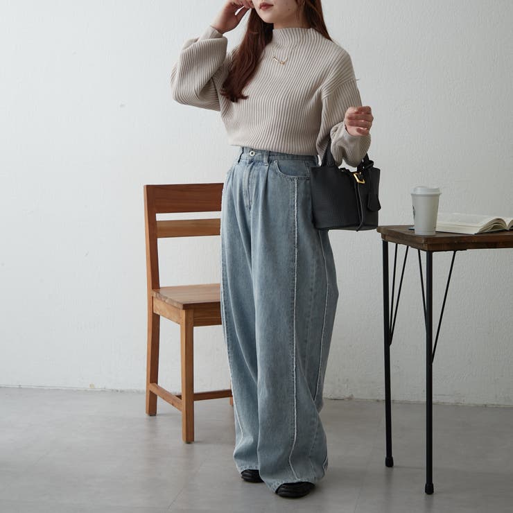 PBTボトルネックプルオーバー | NICE CLAUP / OLIVE des OLIVE　OUTLET | 詳細画像7 