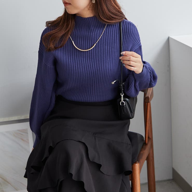 PBTボトルネックプルオーバー | NICE CLAUP / OLIVE des OLIVE　OUTLET | 詳細画像13 