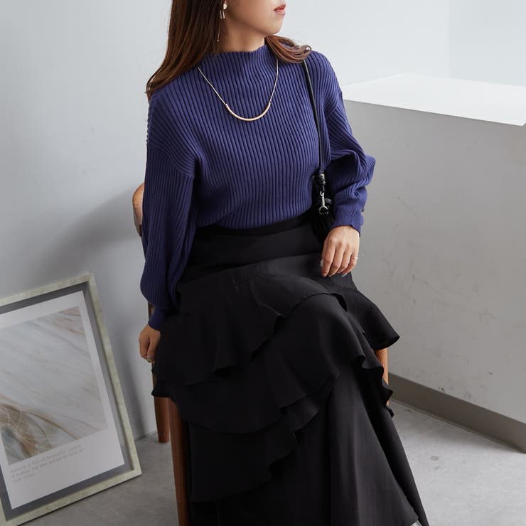 PBTボトルネックプルオーバー | NICE CLAUP / OLIVE des OLIVE　OUTLET | 詳細画像15 