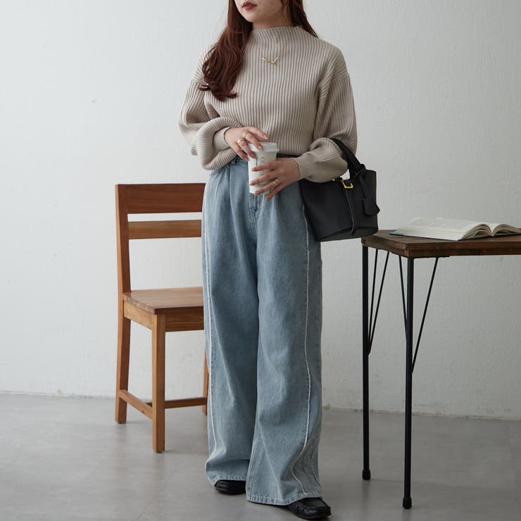 PBTボトルネックプルオーバー | NICE CLAUP / OLIVE des OLIVE　OUTLET | 詳細画像5 