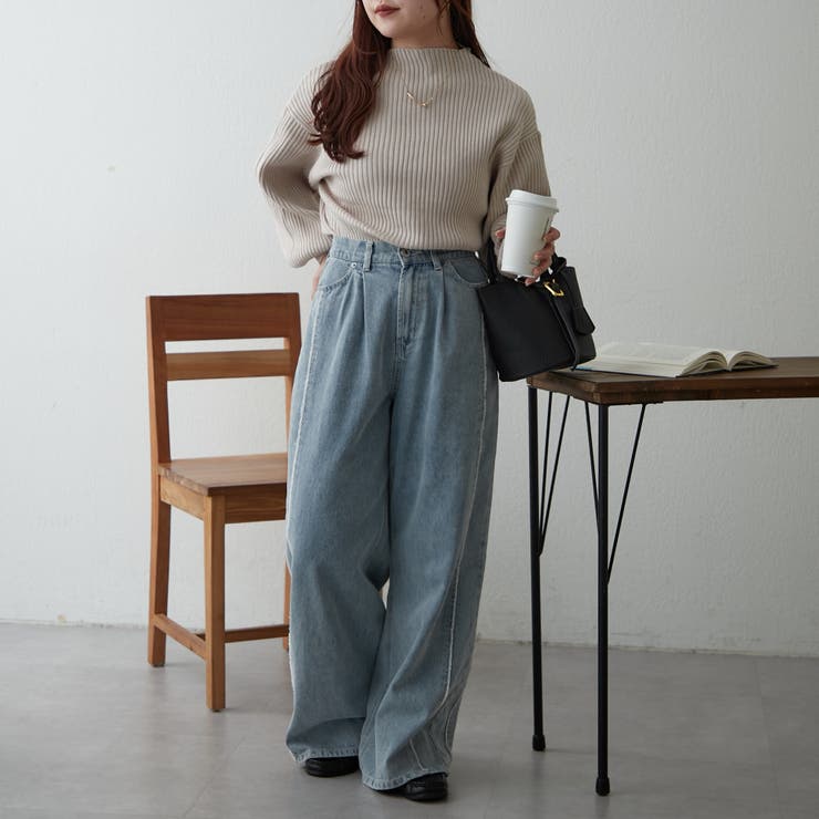 PBTボトルネックプルオーバー | NICE CLAUP / OLIVE des OLIVE　OUTLET | 詳細画像6 