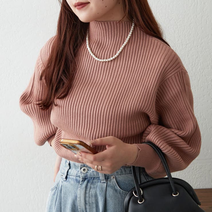 【Web限定】PBTボトルネックプルオーバー | NICE CLAUP / OLIVE des OLIVE　OUTLET | 詳細画像24 