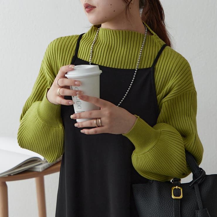 【Web限定】PBTボトルネックプルオーバー | NICE CLAUP / OLIVE des OLIVE　OUTLET | 詳細画像18 