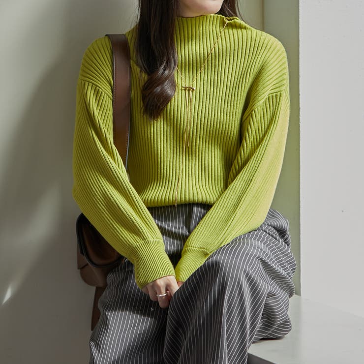 【Web限定】PBTボトルネックプルオーバー | NICE CLAUP / OLIVE des OLIVE　OUTLET | 詳細画像16 