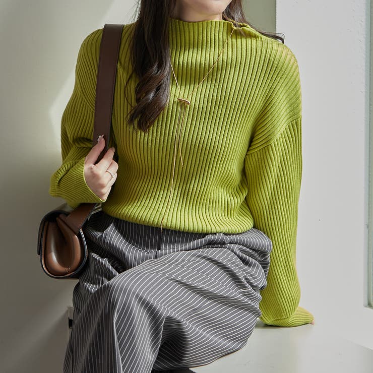 【Web限定】PBTボトルネックプルオーバー | NICE CLAUP / OLIVE des OLIVE　OUTLET | 詳細画像17 
