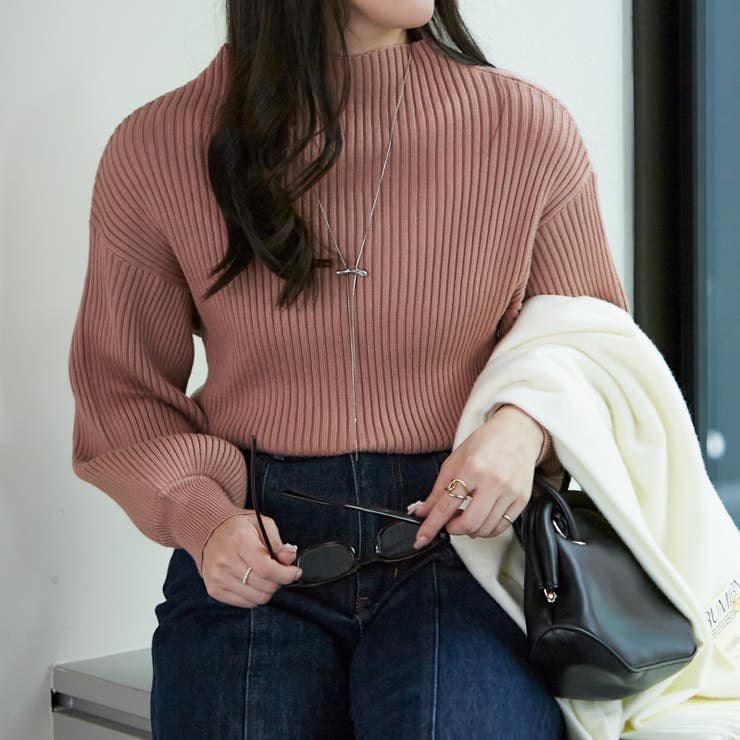【Web限定】PBTボトルネックプルオーバー | NICE CLAUP / OLIVE des OLIVE　OUTLET | 詳細画像28 