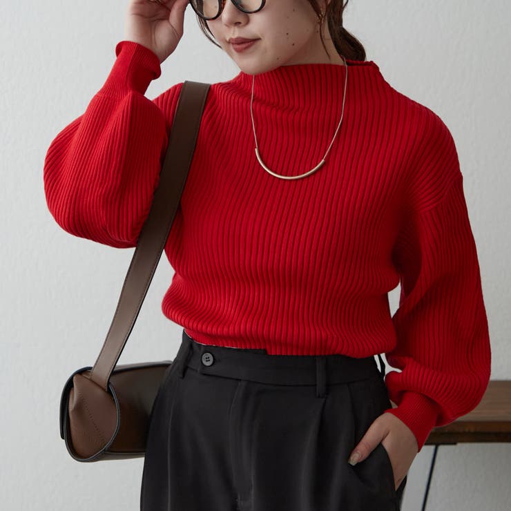 【Web限定】PBTボトルネックプルオーバー | NICE CLAUP / OLIVE des OLIVE　OUTLET | 詳細画像32 