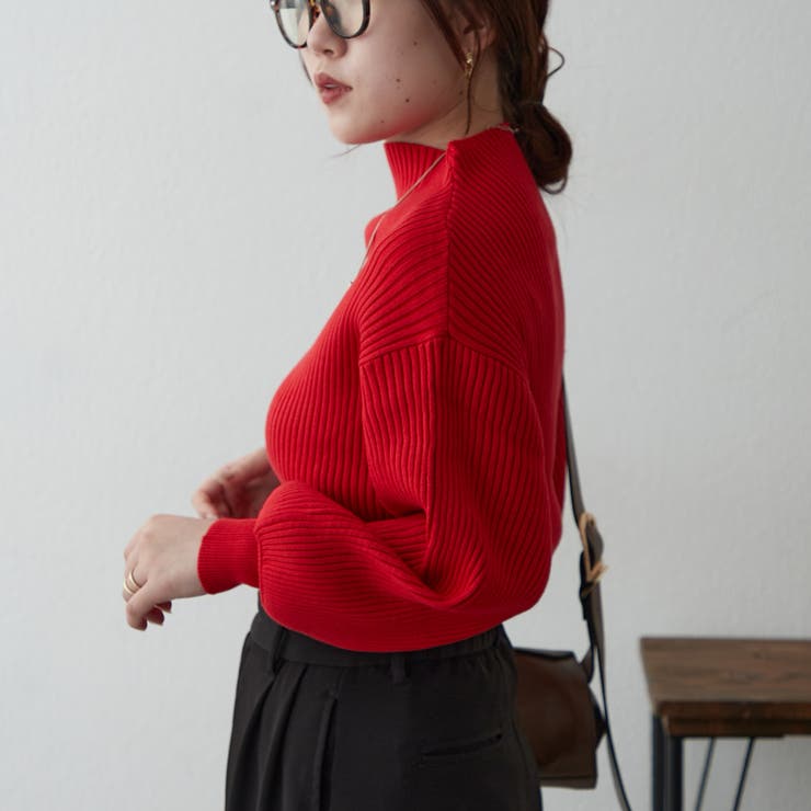 【Web限定】PBTボトルネックプルオーバー | NICE CLAUP / OLIVE des OLIVE　OUTLET | 詳細画像35 