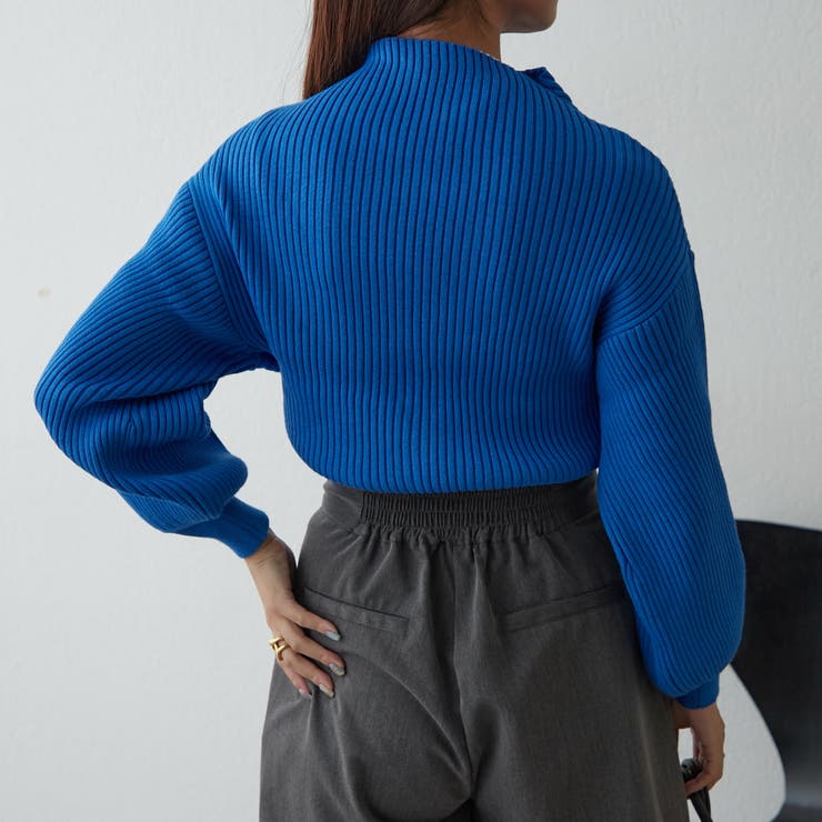 【Web限定】PBTボトルネックプルオーバー | NICE CLAUP / OLIVE des OLIVE　OUTLET | 詳細画像4 