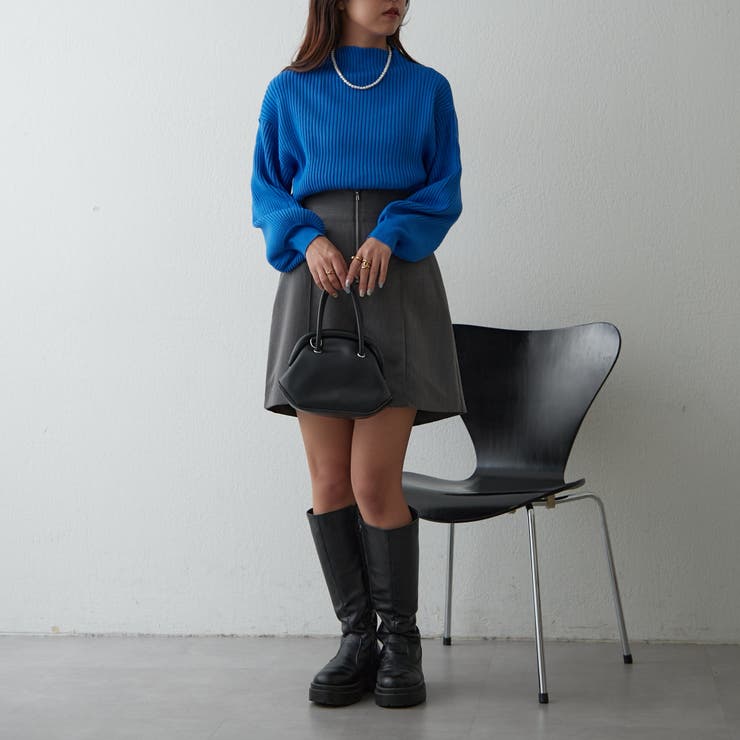 【Web限定】PBTボトルネックプルオーバー | NICE CLAUP / OLIVE des OLIVE　OUTLET | 詳細画像7 