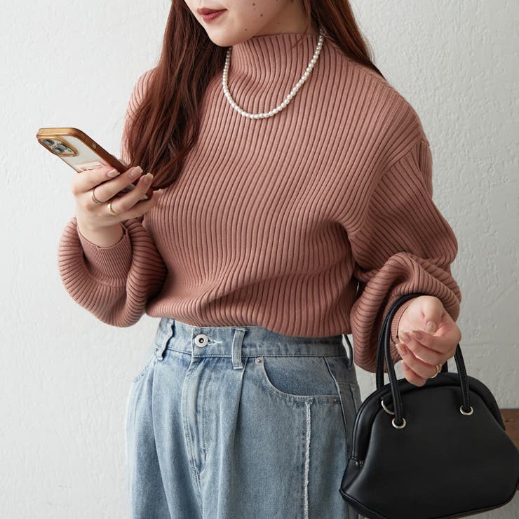 【Web限定】PBTボトルネックプルオーバー | NICE CLAUP / OLIVE des OLIVE　OUTLET | 詳細画像25 