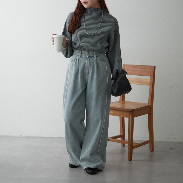 【Web限定】PBTボトルネックプルオーバー | NICE CLAUP / OLIVE des OLIVE　OUTLET | 詳細画像13 