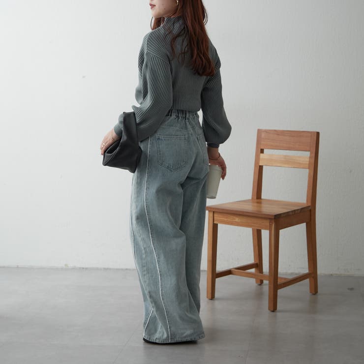 【Web限定】PBTボトルネックプルオーバー | NICE CLAUP / OLIVE des OLIVE　OUTLET | 詳細画像15 