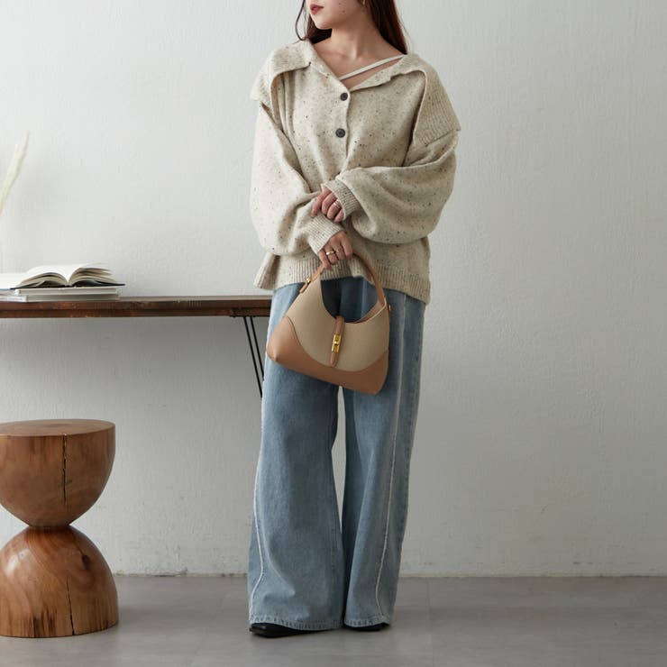 襟付きニットカーディガン | NICE CLAUP / OLIVE des OLIVE　OUTLET | 詳細画像13 