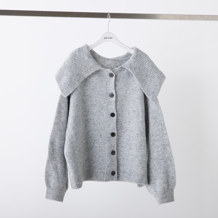 襟付きニットカーディガン | NICE CLAUP / OLIVE des OLIVE　OUTLET | 詳細画像21 