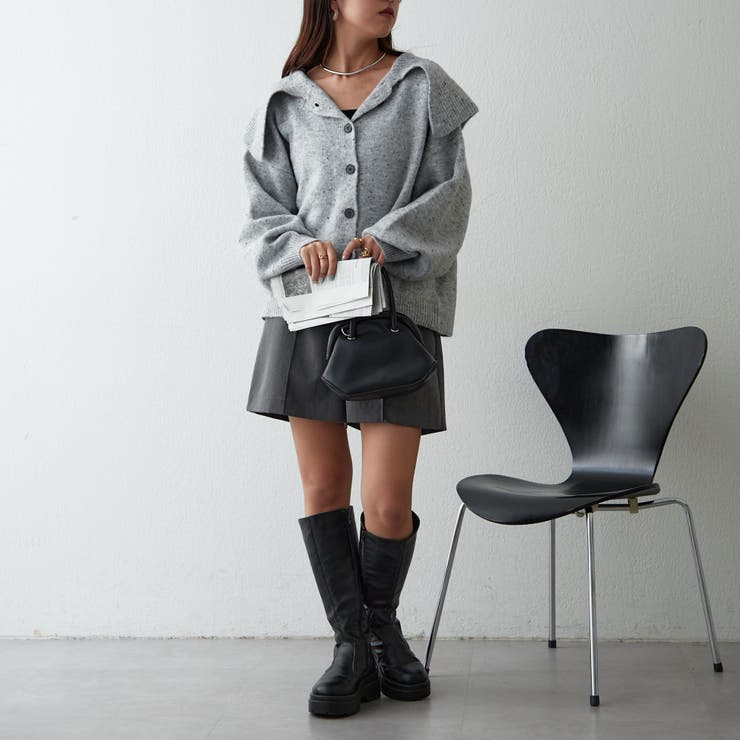 襟付きニットカーディガン | NICE CLAUP / OLIVE des OLIVE　OUTLET | 詳細画像23 