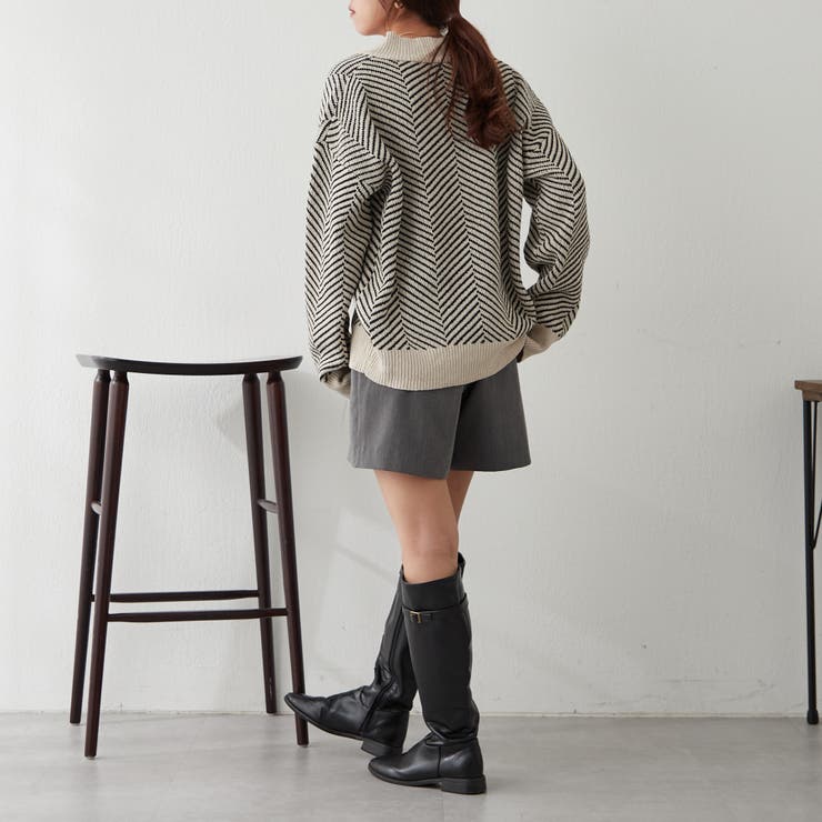 ジャガードニットカーディガン | NICE CLAUP / OLIVE des OLIVE　OUTLET | 詳細画像8 
