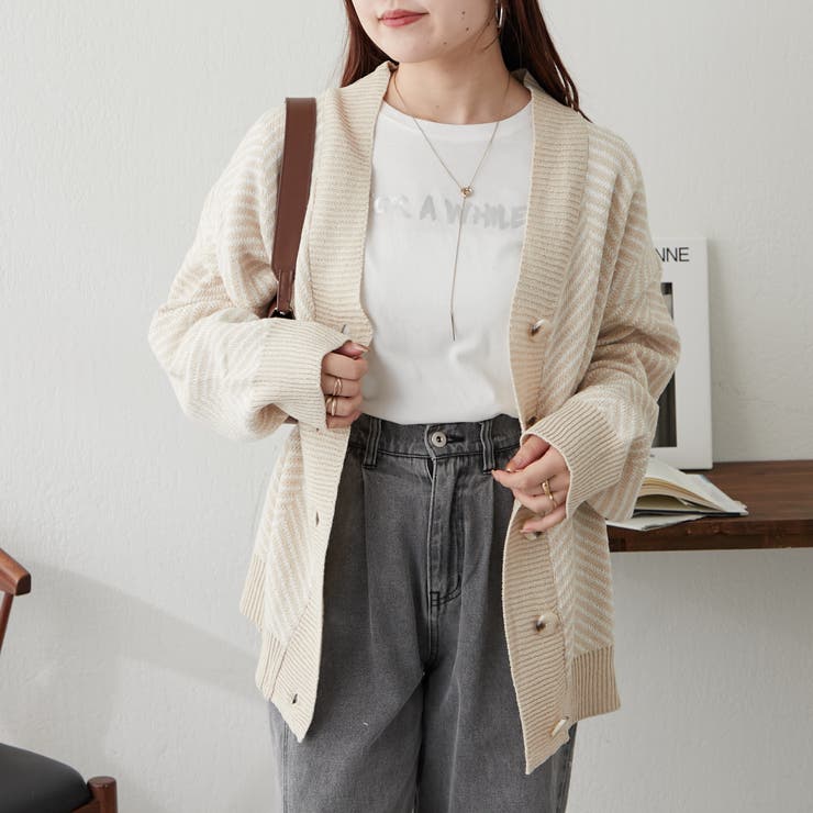 ジャガードニットカーディガン | NICE CLAUP / OLIVE des OLIVE　OUTLET | 詳細画像11 