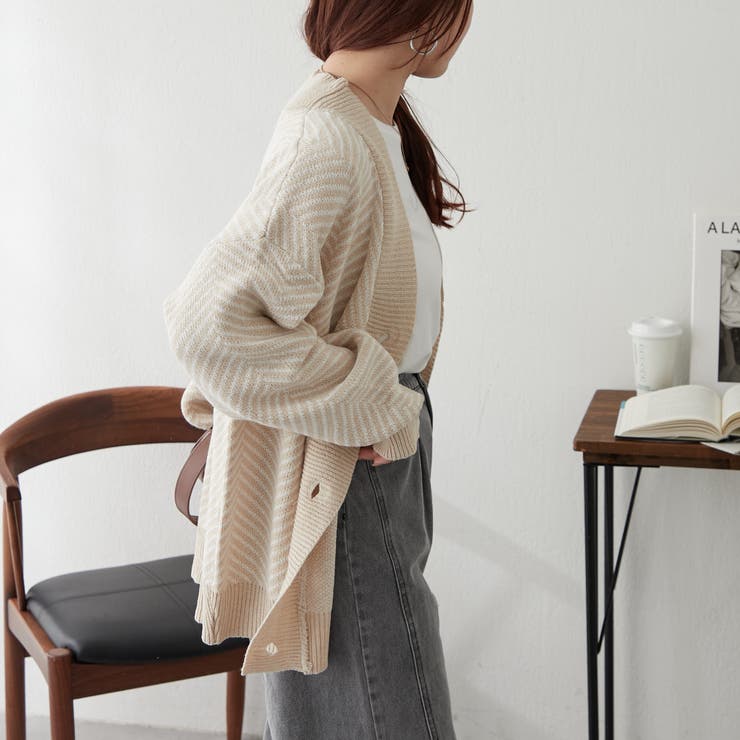 ジャガードニットカーディガン | NICE CLAUP / OLIVE des OLIVE　OUTLET | 詳細画像14 