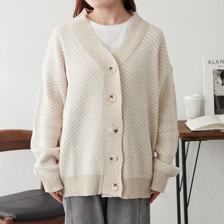 ジャガードニットカーディガン | NICE CLAUP / OLIVE des OLIVE　OUTLET | 詳細画像19 