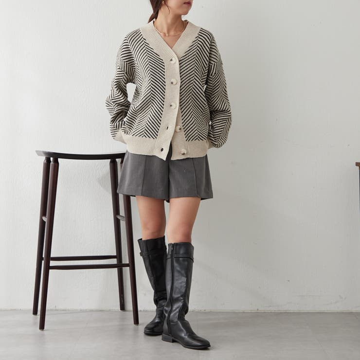 ジャガードニットカーディガン | NICE CLAUP / OLIVE des OLIVE　OUTLET | 詳細画像4 