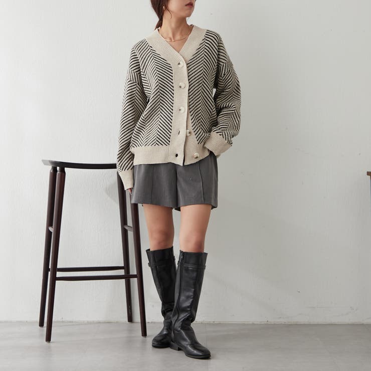 ジャガードニットカーディガン | NICE CLAUP / OLIVE des OLIVE　OUTLET | 詳細画像6 