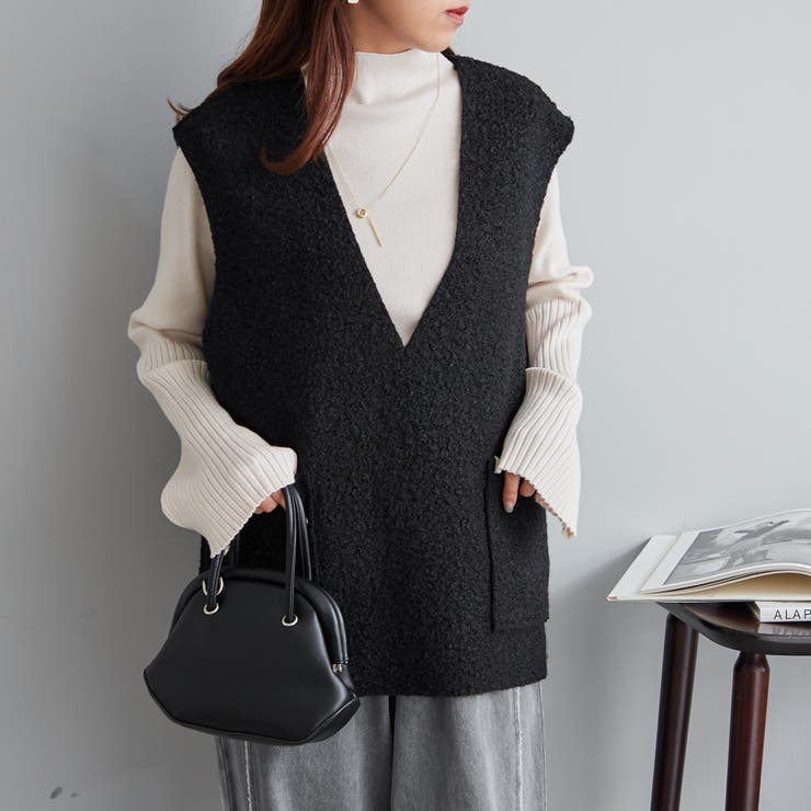 【Web限定】袖フレアハイネックニット | NICE CLAUP / OLIVE des OLIVE　OUTLET | 詳細画像11 