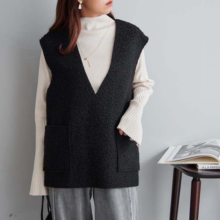 【Web限定】袖フレアハイネックニット | NICE CLAUP / OLIVE des OLIVE　OUTLET | 詳細画像12 