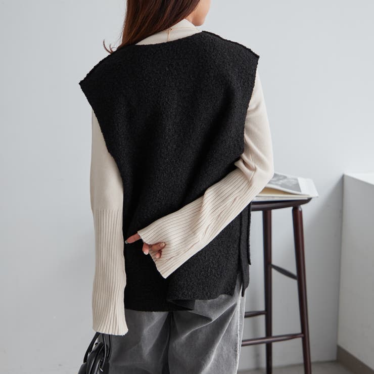 【Web限定】袖フレアハイネックニット | NICE CLAUP / OLIVE des OLIVE　OUTLET | 詳細画像14 