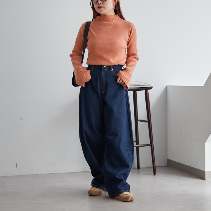 【Web限定】袖フレアハイネックニット | NICE CLAUP / OLIVE des OLIVE　OUTLET | 詳細画像19 
