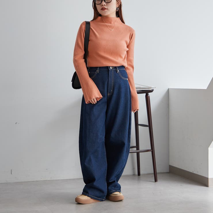 【Web限定】袖フレアハイネックニット | NICE CLAUP / OLIVE des OLIVE　OUTLET | 詳細画像21 