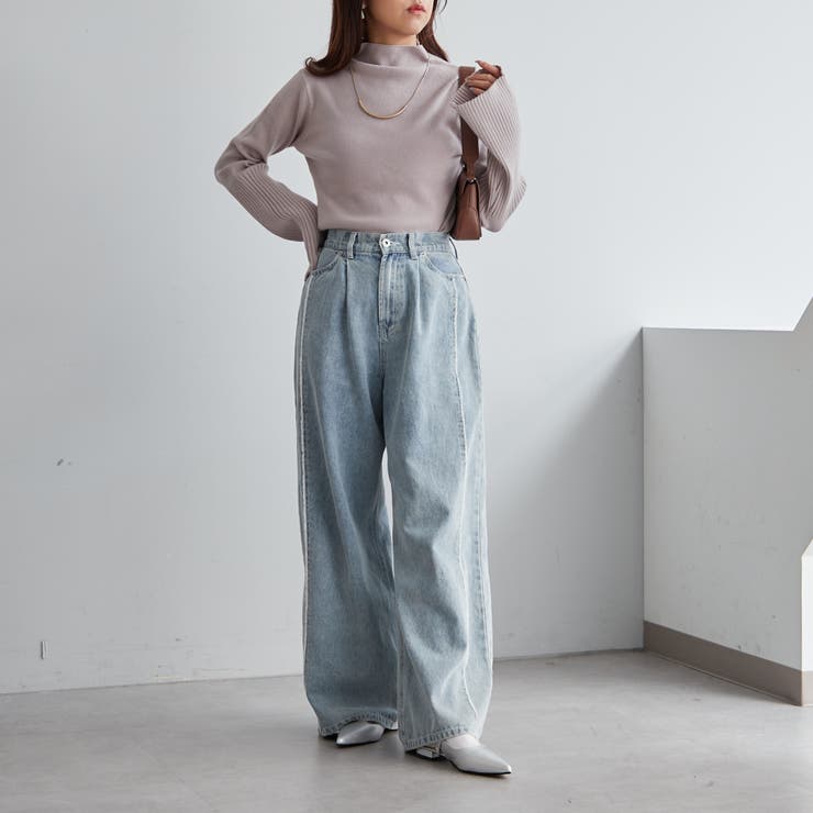【Web限定】袖フレアハイネックニット | NICE CLAUP / OLIVE des OLIVE　OUTLET | 詳細画像26 