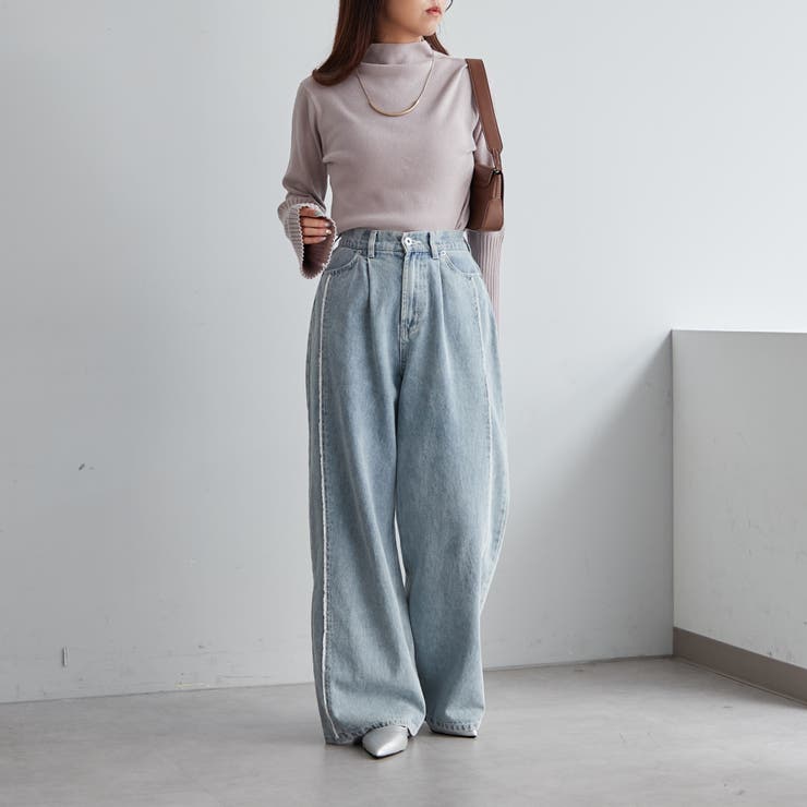 【Web限定】袖フレアハイネックニット | NICE CLAUP / OLIVE des OLIVE　OUTLET | 詳細画像28 
