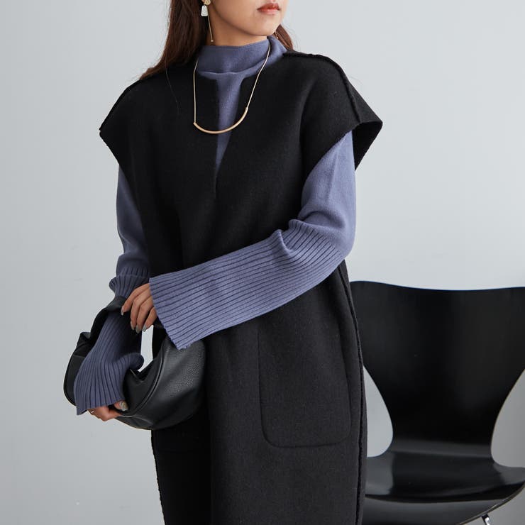 【Web限定】袖フレアハイネックニット | NICE CLAUP / OLIVE des OLIVE　OUTLET | 詳細画像30 