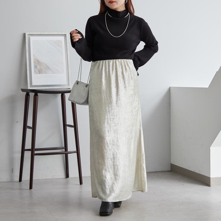【Web限定】袖フレアハイネックニット | NICE CLAUP / OLIVE des OLIVE　OUTLET | 詳細画像40 